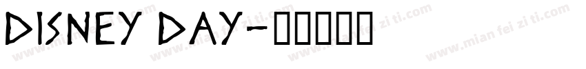 Disney day字体转换